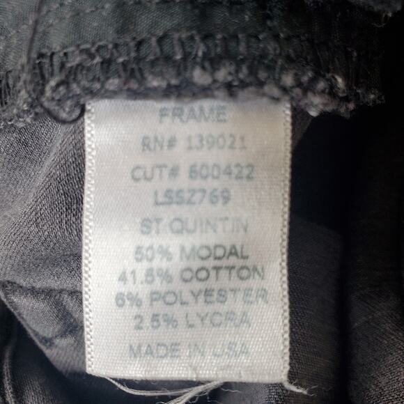 Frame Denim Dark Grey Zipped Ankle Le Skinny de Jeanne Size 26 - Picture 8 of 12